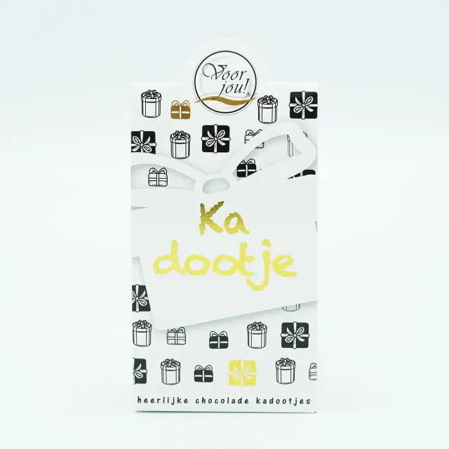 Voor jou ZWG Kadootje chocolade zwart-goud cadeau