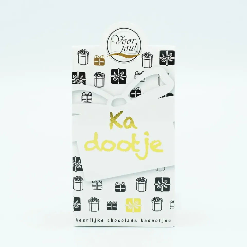 Voor jou ZWG Kadootje chocolade zwart-goud cadeau