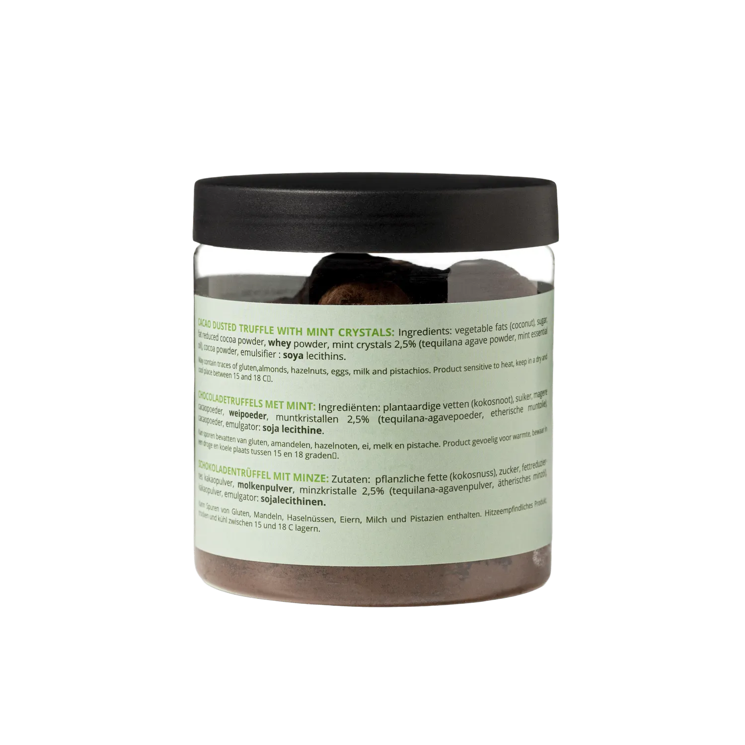 WOW Chocolao Munt chocoladetruffels 130g cadeaupot fris