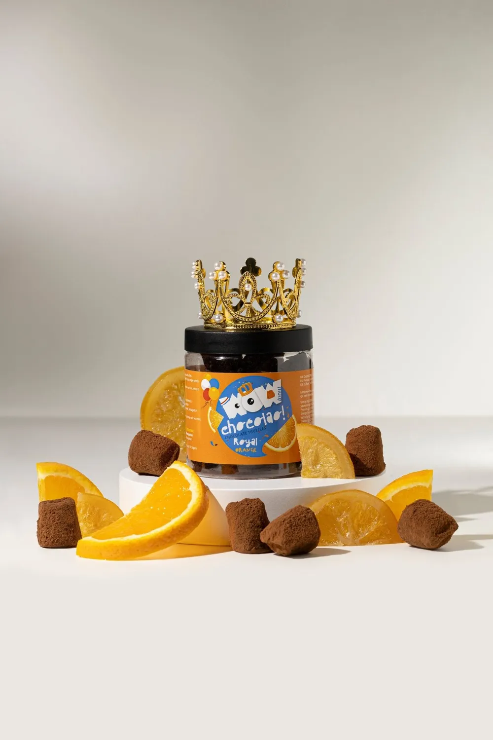 WOW Chocolao Koningsdag Sinaasappel truffels 130g oranje