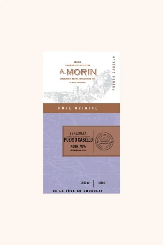 Chocolaterie Morin Venezuela Puerto Cabello 70% puur 100g noot