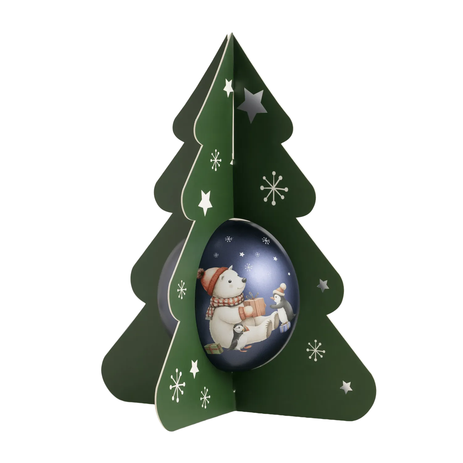 WOW Chocolao Kerstbal Blauwe Beer truffelpops cadeau