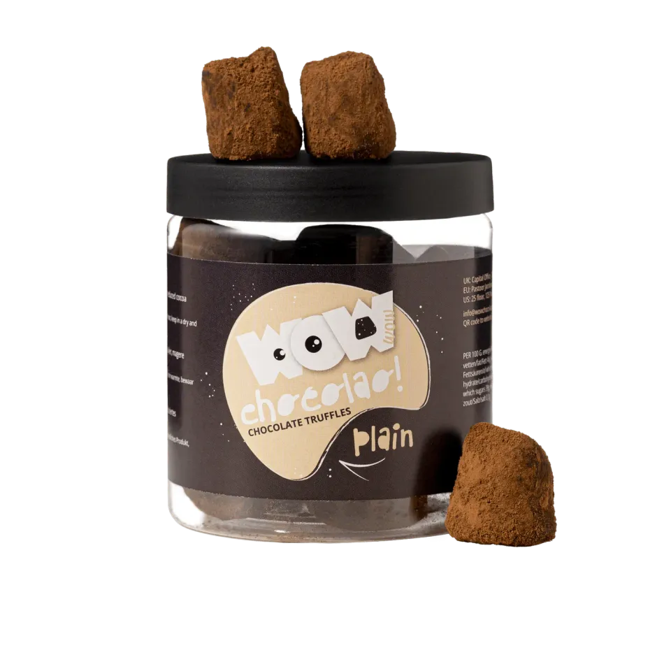 WOW Chocolao Klassiek chocoladetruffels cadeaupot 130g