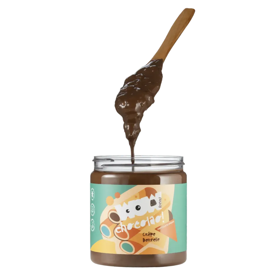 WOW Chocolao Crêpe Dentelle chocoladepasta 275g krokant