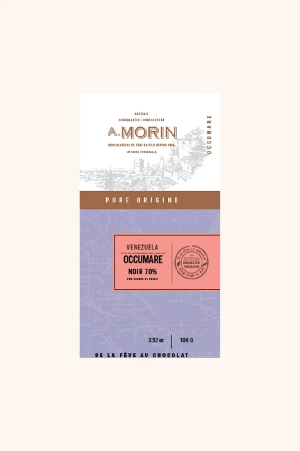 Chocolaterie Morin Occumare pure chocolade 100g 70% puur