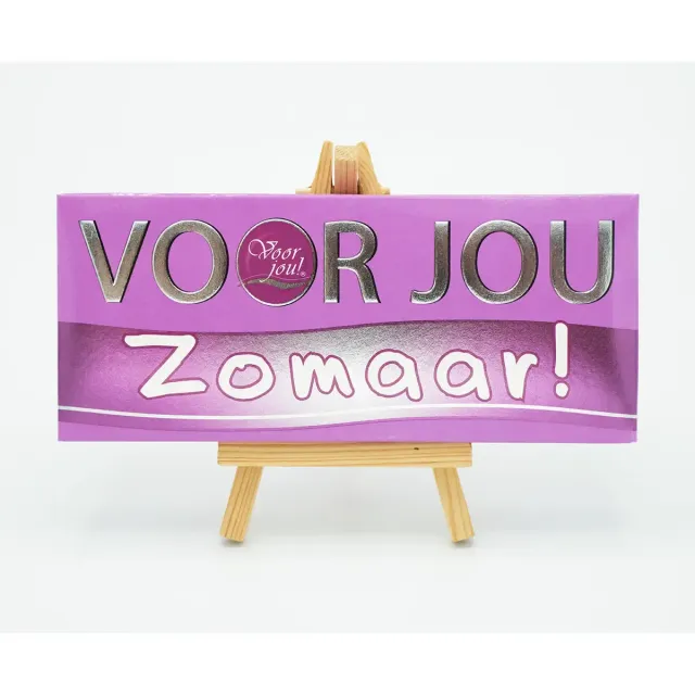 Voor jou Wensreep Zomaar chocoladereep cadeau