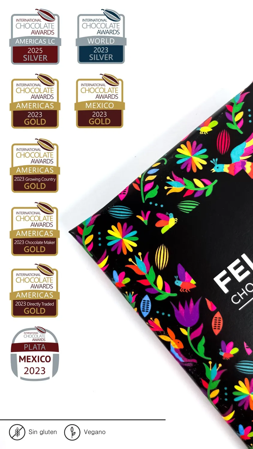 Feliu Chocolate Origen Soconusco 71% reep puur 80g citrus