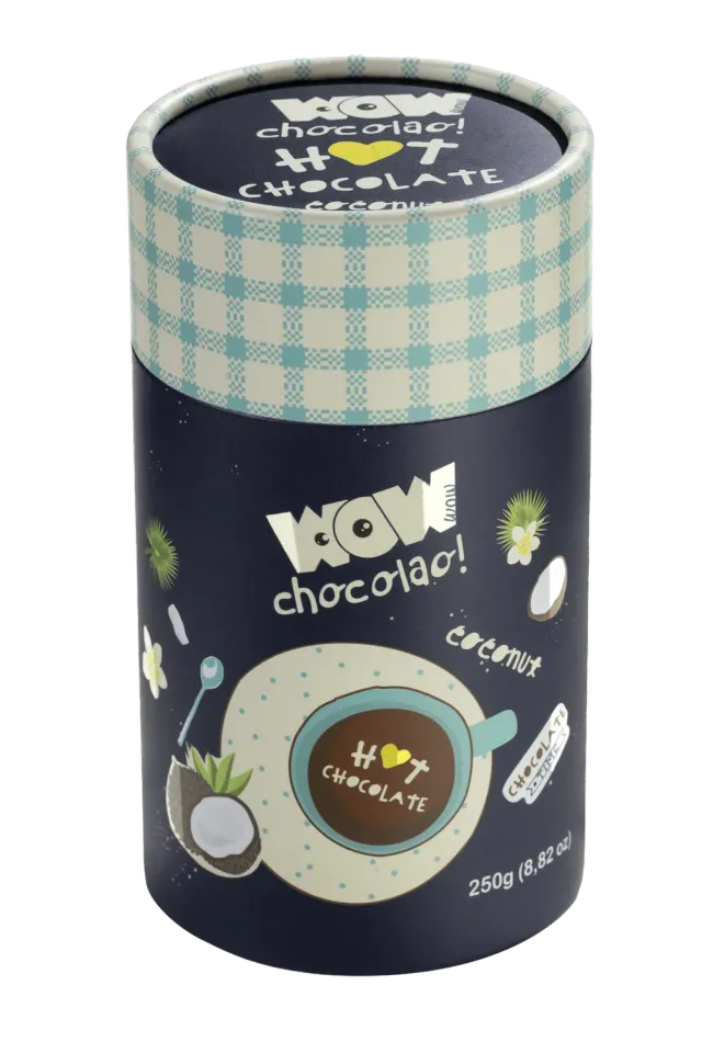 WOW Chocolao Kokos Warme Chocolade 250g romig