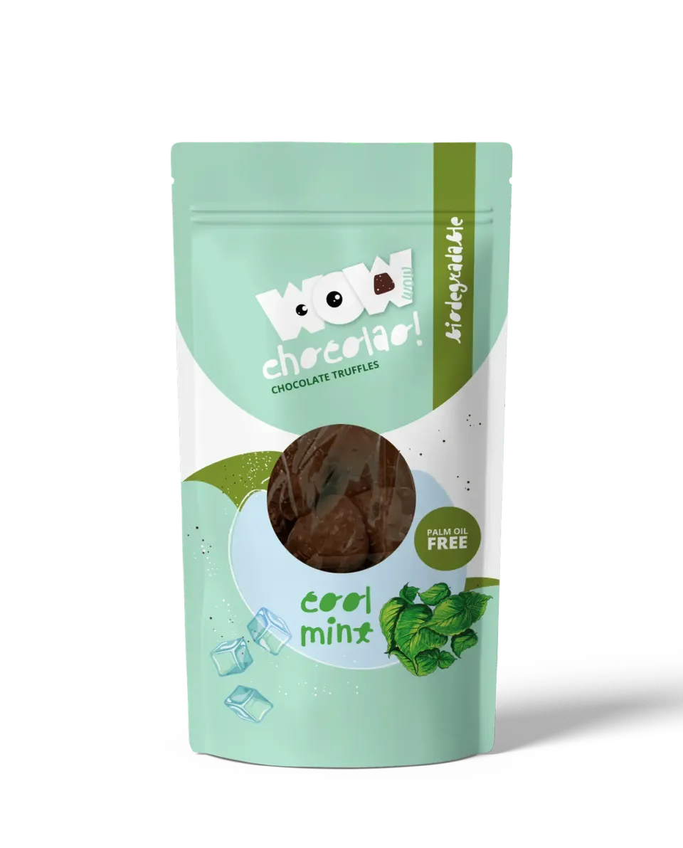 WOW Chocolao Munt Chocoladetruffels 200g fris