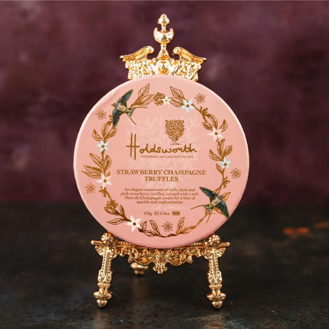 Holdsworth Strawberry Champagne truffels 170g aardbei