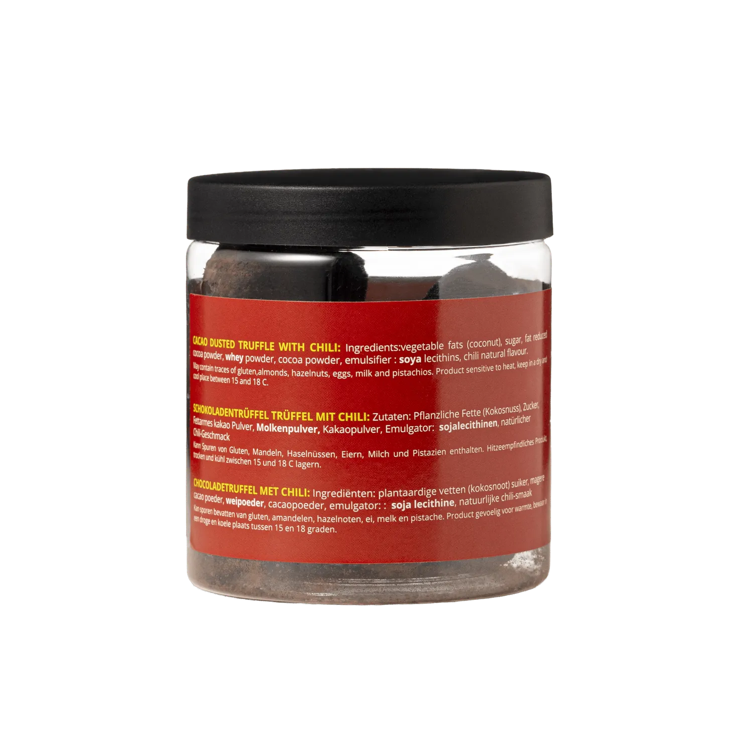WOW Chocolao Chili chocoladetruffels 130g pittig pot