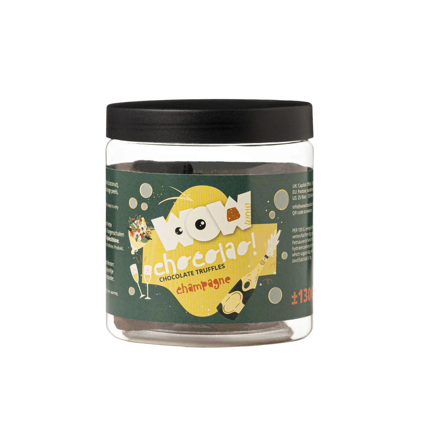 WOW Chocolao Champagne truffels cadeaupot 130g