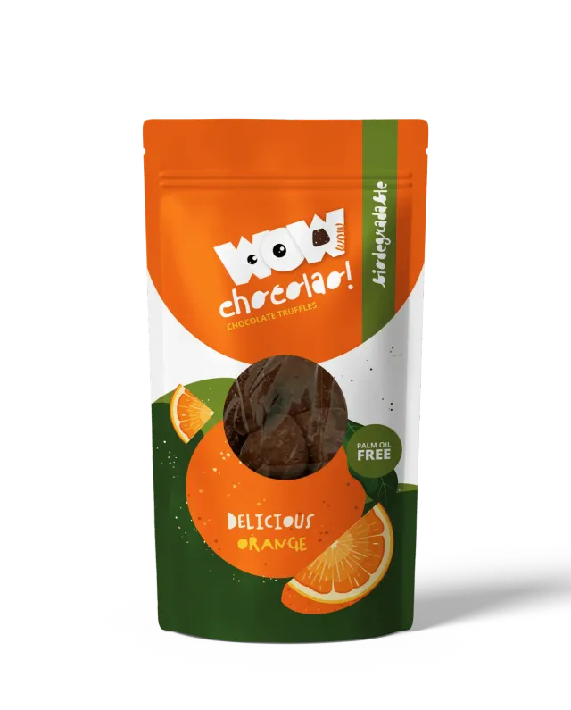 WOW Chocolao Sinaasappel chocoladetruffels 200g fruitig