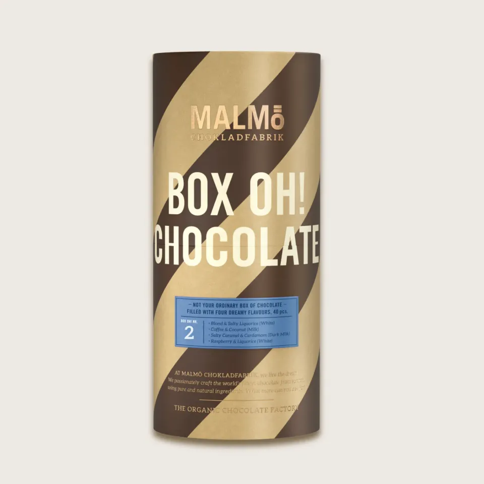Malmö Chokladfabrik Box Oh Chocolate 2.0 doos 260g 4 smaken