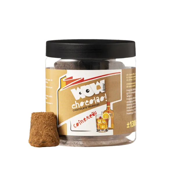 WOW Chocolao Cointreau Chocoladetruffels Cadeaupot 130g sinaasappel
