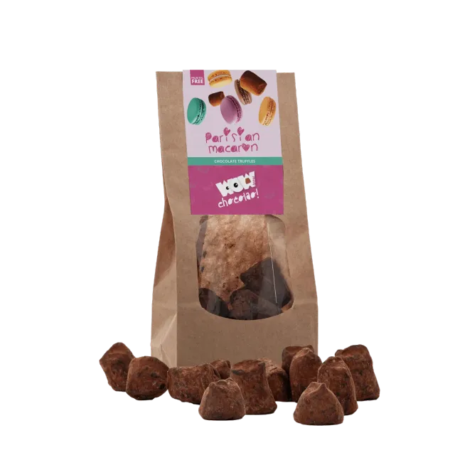 WOW Chocolao Parijse Macaron truffels 130 g krokant