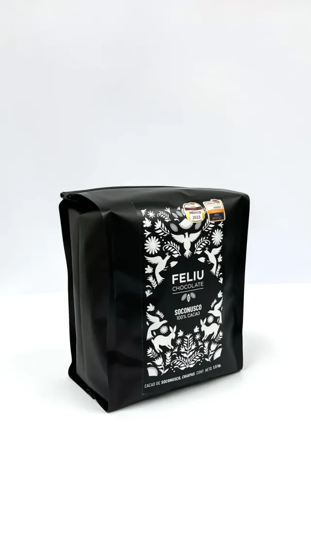 Feliu Chocolate Origen Soconusco 100% couverture puur 1,5kg