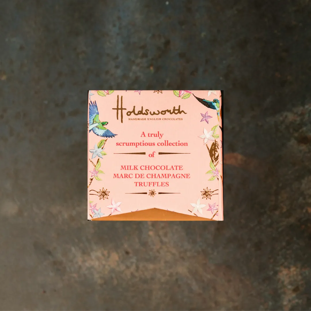Holdsworth Petite Marc de Champagne Cube truffels 55g melk