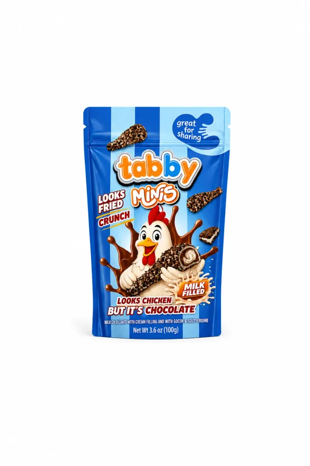 Tabby Minis Cocoa Drumstick chocolade 100g cacao