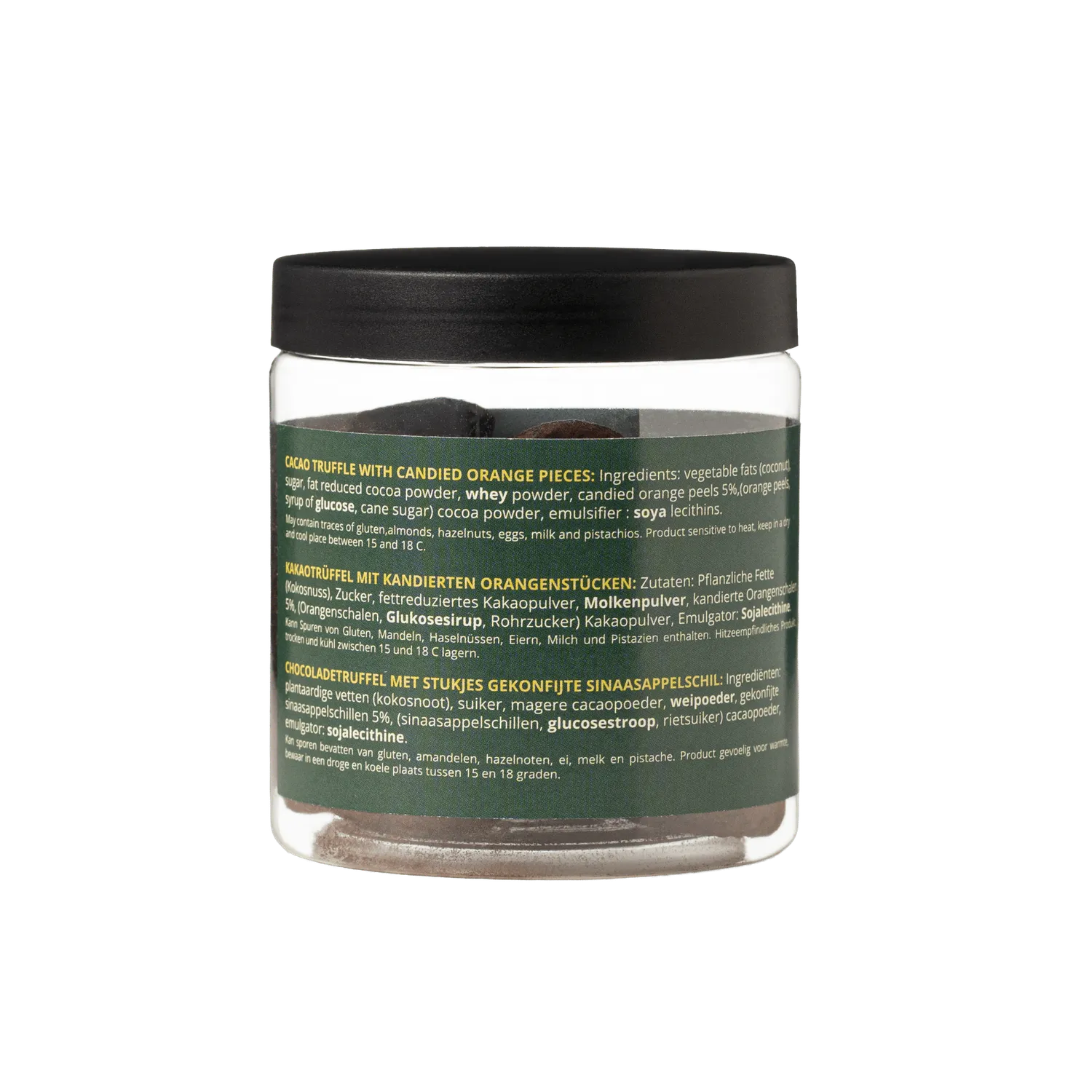 WOW Chocolao Champagne Chocoladetruffels Cadeaupot 130g puur