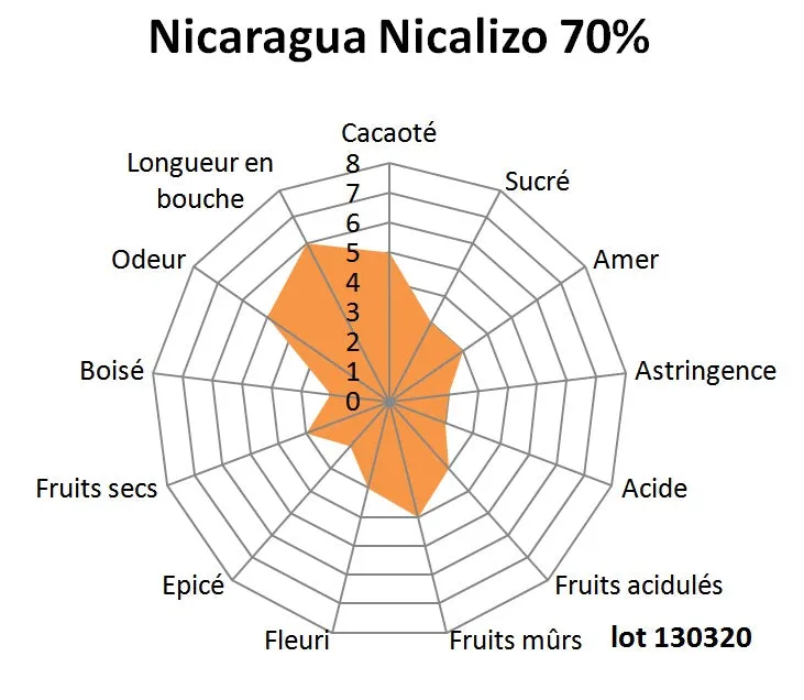 Chocolaterie Morin Nicaragua Nicalizo 70% chocoladeblok 1kg puur