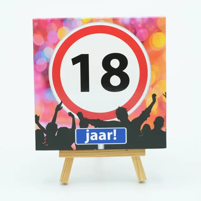 Voor jou 4e lijn 18 chocoladetablet 18 jaar