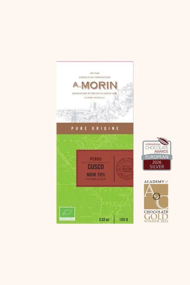 Morin Peru Cusco 70% pure chocolade 100g bio fruitig