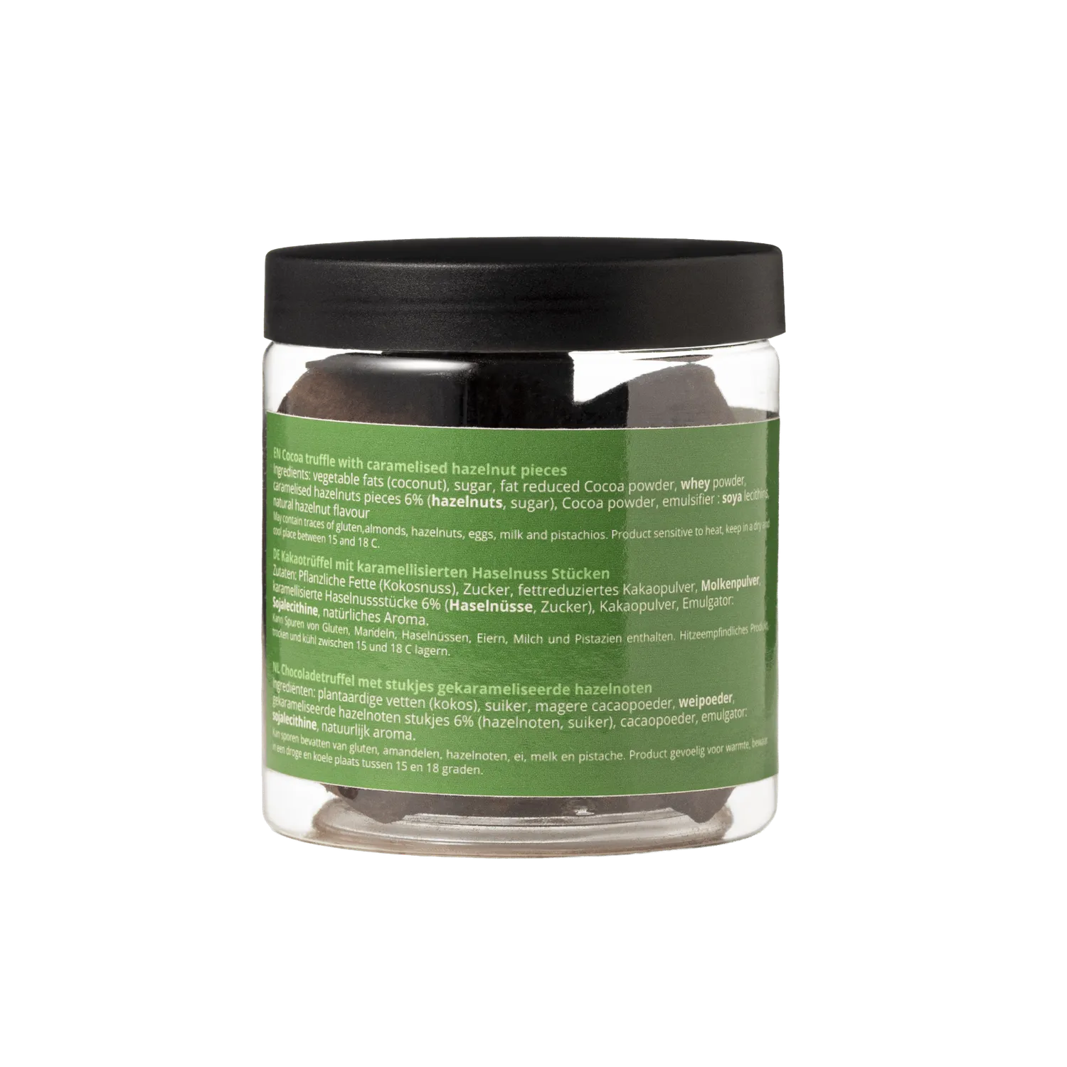WOW Chocolao Hazelnoot Kersttruffels pot 130g noot