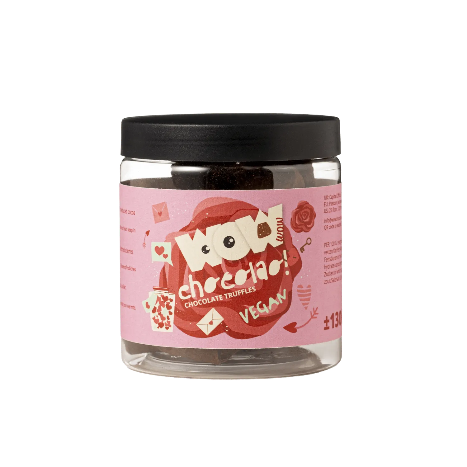 WOW Chocolao Vegan chocoladetruffels 130g Valentijn