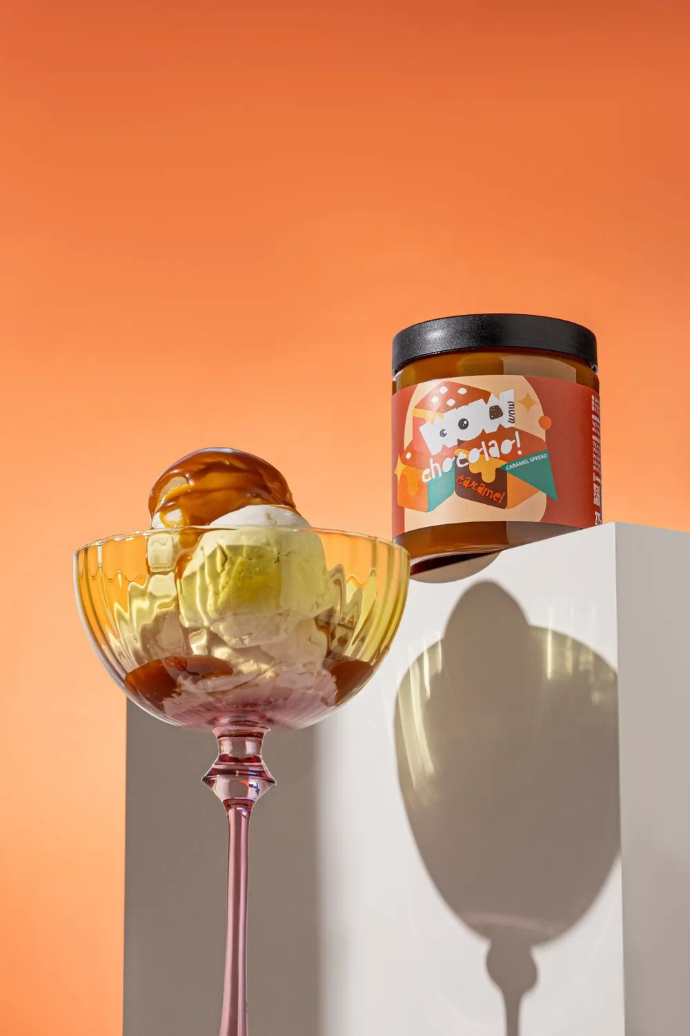 WOW Chocolao Luxe Karamelspread 275g pot karamel