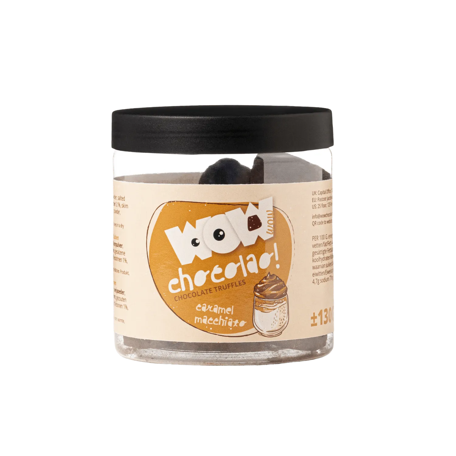 WOW Chocolao Caramel Macchiato Truffels 130g Pot