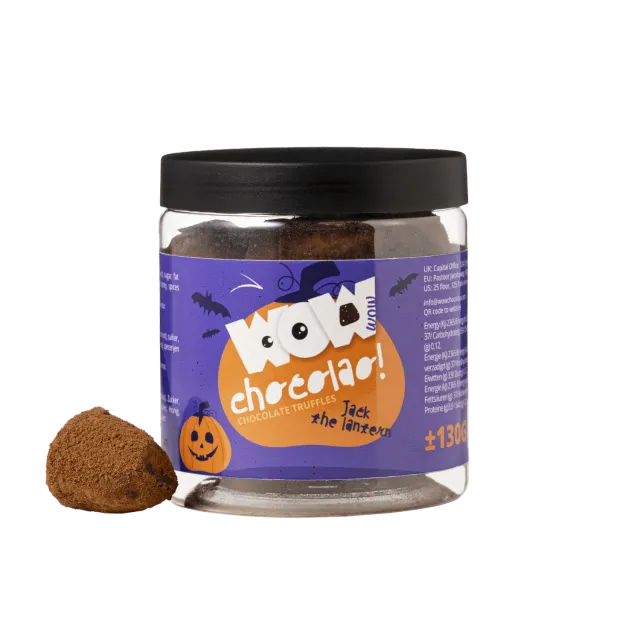 WOW Chocolao Jack The Lantern Pompoentaart Truffels Pot 130g Herfst
