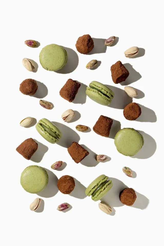 WOW Chocolao Pistache Macaron truffels 250g bulkzak