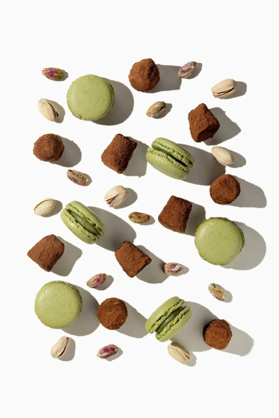 WOW Chocolao Pistache Macaron truffels 250g bulkzak