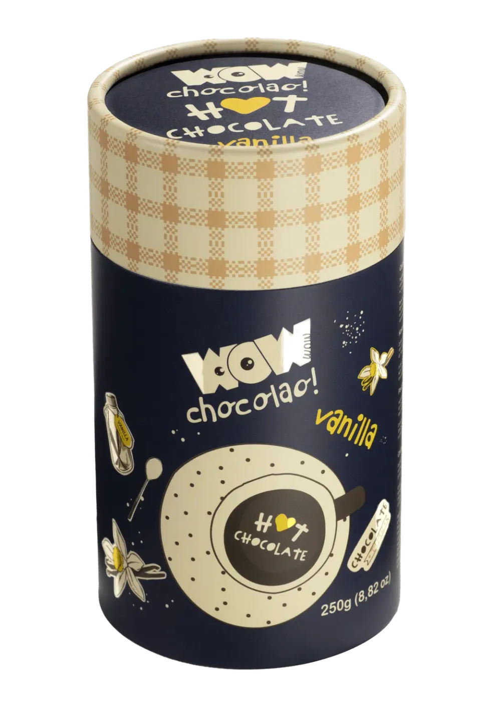 WOW Chocolao Vanille warme chocolademelk 250g echte choc