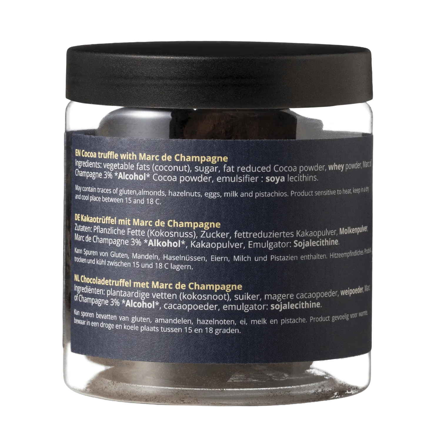 WOW Chocolao Champagne Chocoladetruffels 130g Pot Feest