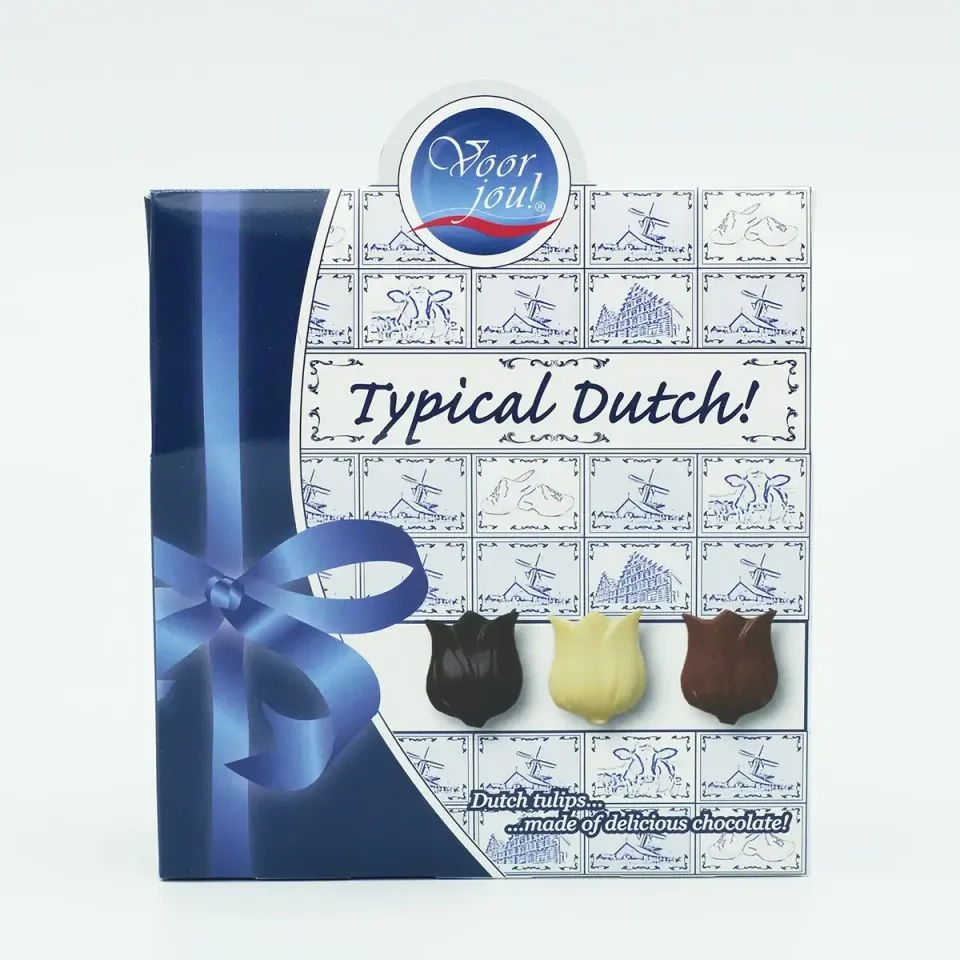 Voor jou Typical Dutch Delfsblauw chocolade cadeau