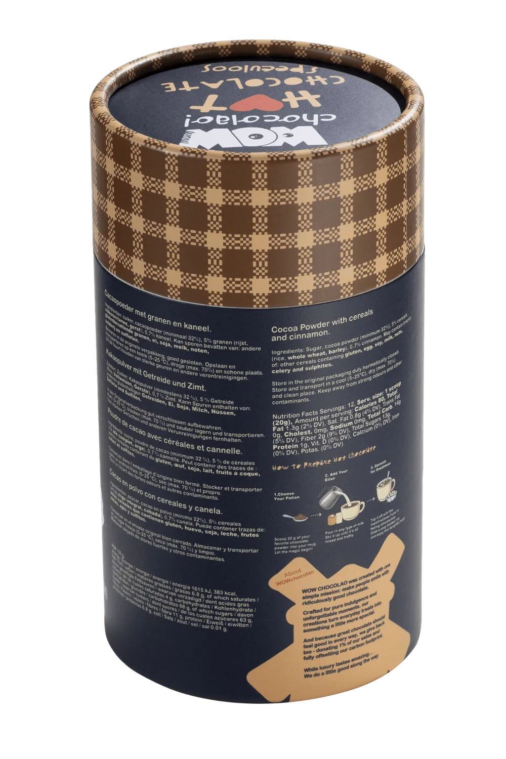 WOW Chocolao Speculoos warme chocolademelk 250g kruidig
