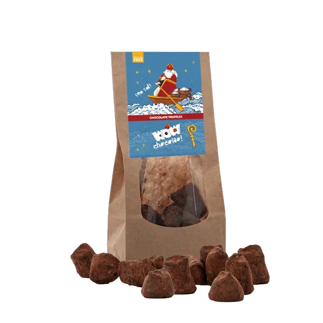 WOW Chocolao Zeezout Sinterklaas chocoladetruffels 130g zeezout