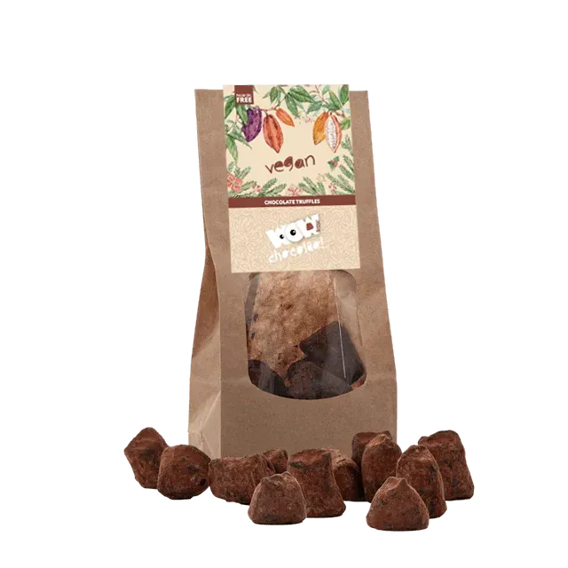 WOW Chocolao Vegan Kerst chocoladetruffels 130g zak
