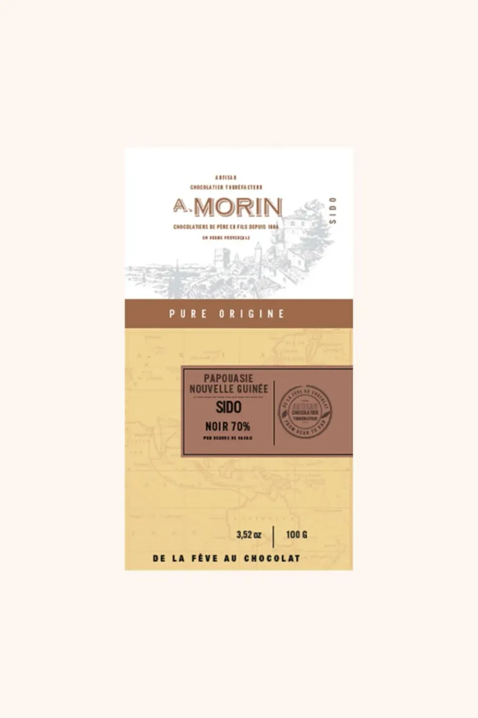 Morin Papoea Sido 70% pure reep 100g rokerig