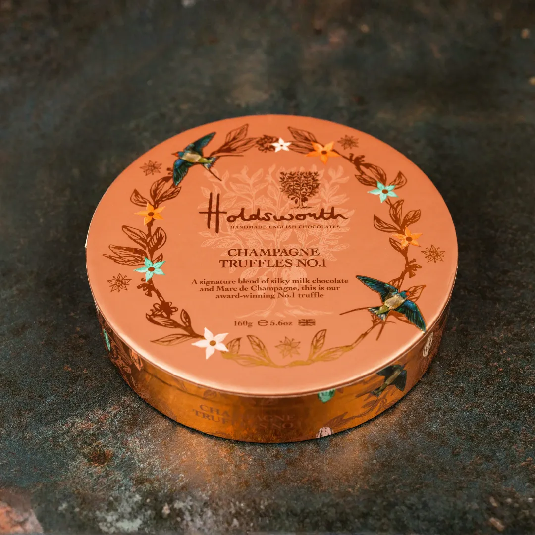Holdsworth Champagne Chocoladetruffels 160g Melk