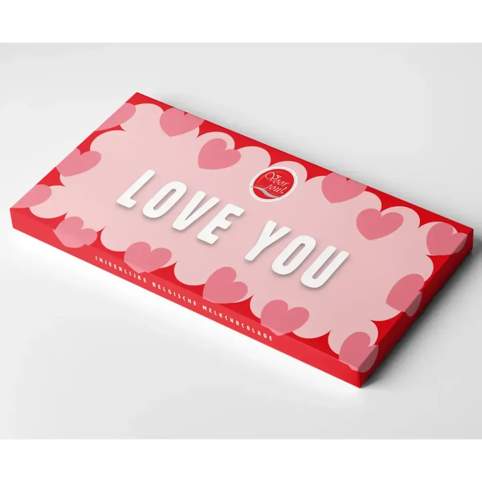 Voor Jou Wensreep Love You chocoladereep melk