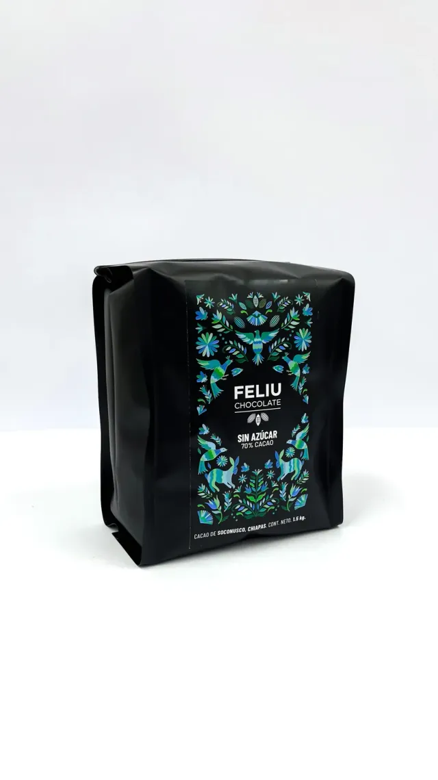 Feliu Chocolate Origen Soconusco 70% cacao couverture 1,5 kg suikervrij