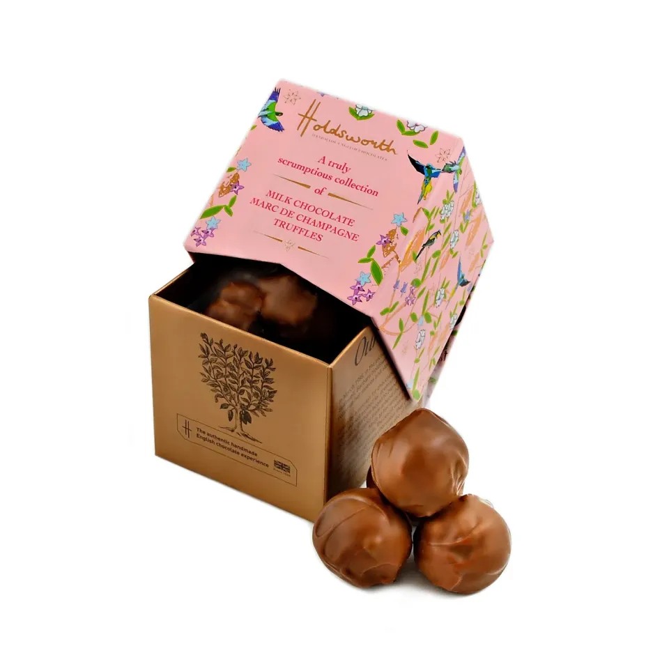 Holdsworth Petite Marc de Champagne Cube truffels 55g melk