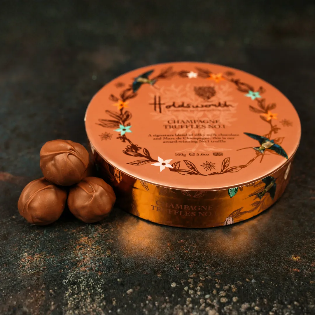 Holdsworth Champagne Chocoladetruffels 160g Melk