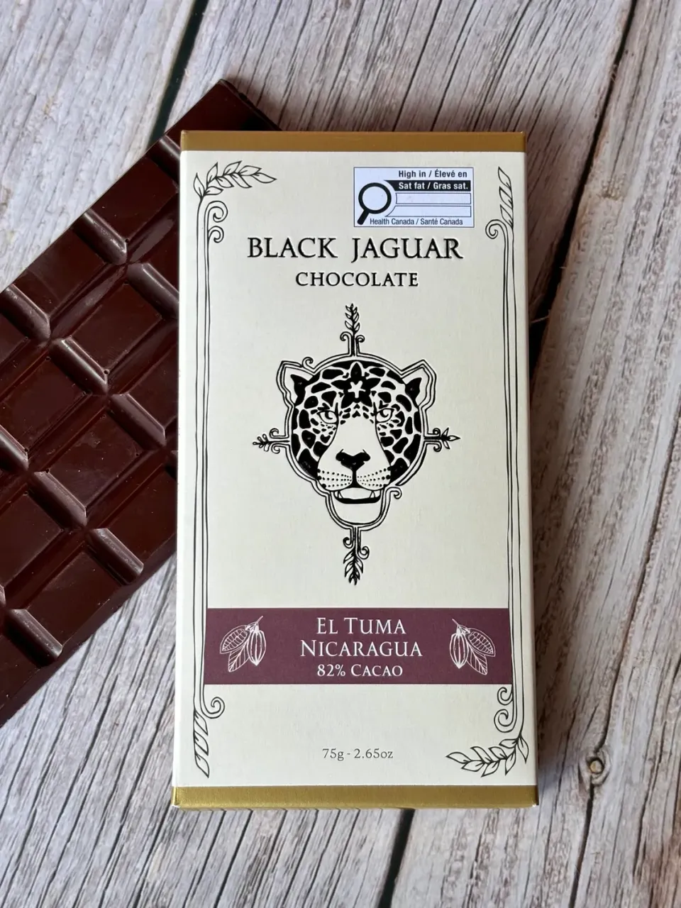 Black Jaguar El Tuma Chocoladereep 82% puur Nicaragua