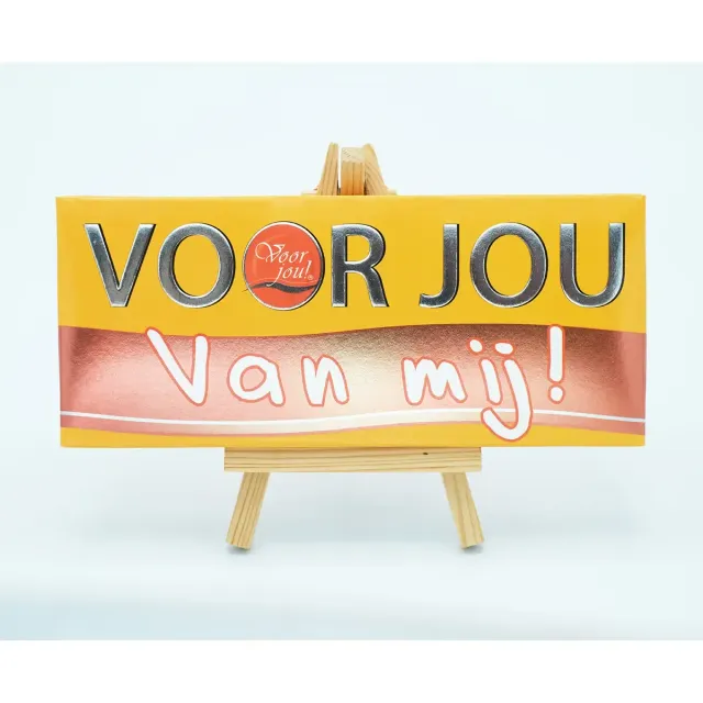 Voor jou Wensreep Van mij chocoladereep cadeau