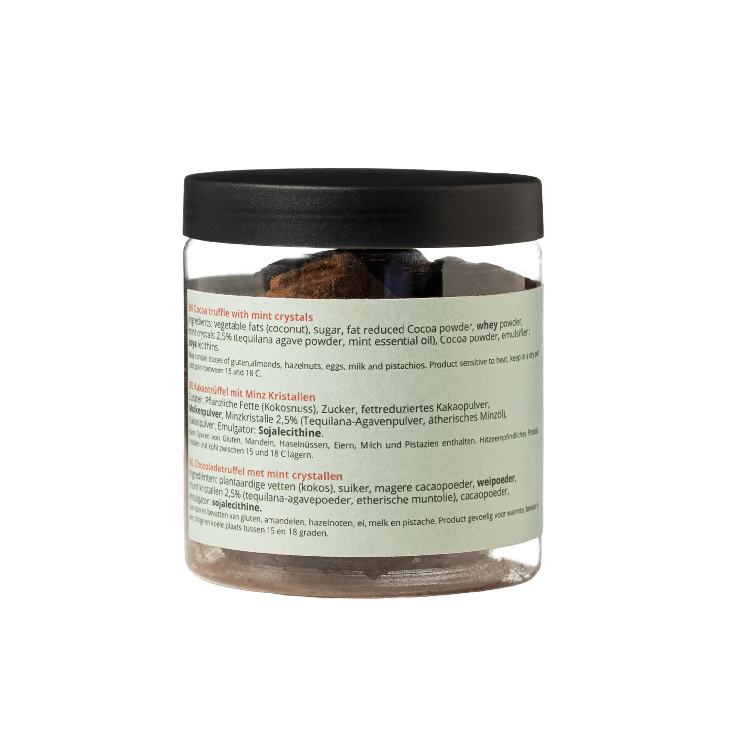 WOW Chocolao Candy Cane truffels 130g cadeaupot munt