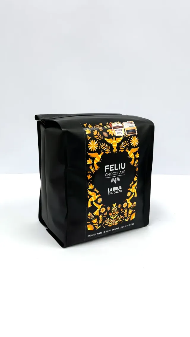 Feliu Chocolate Origen Finca La Rioja 73% cacao couverture 1,5 kg puur